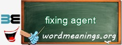 WordMeaning blackboard for fixing agent